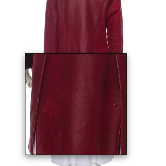 Burberry Prorsum Leather Faux Fur Coat Size: M | US8, IT42 - Picture 3 of 16